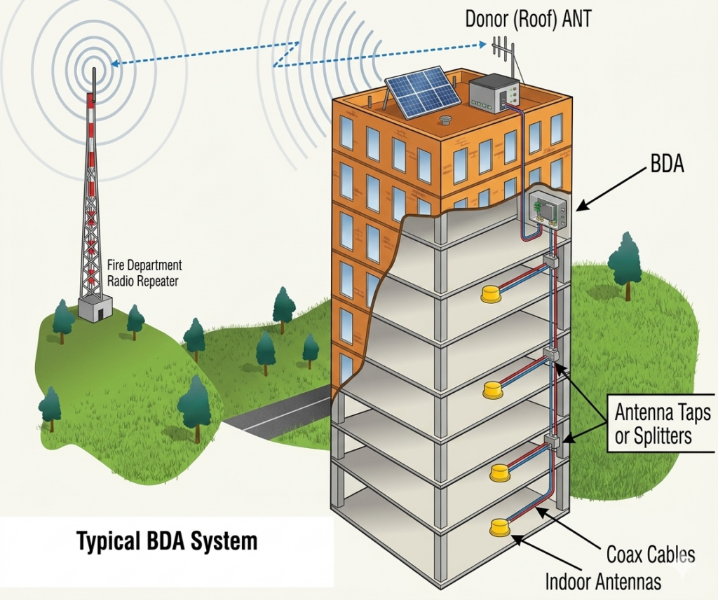 Discover how fire alarm and BDA systems work together to improve safety, support first responders, and reduce risk during emergencies.

